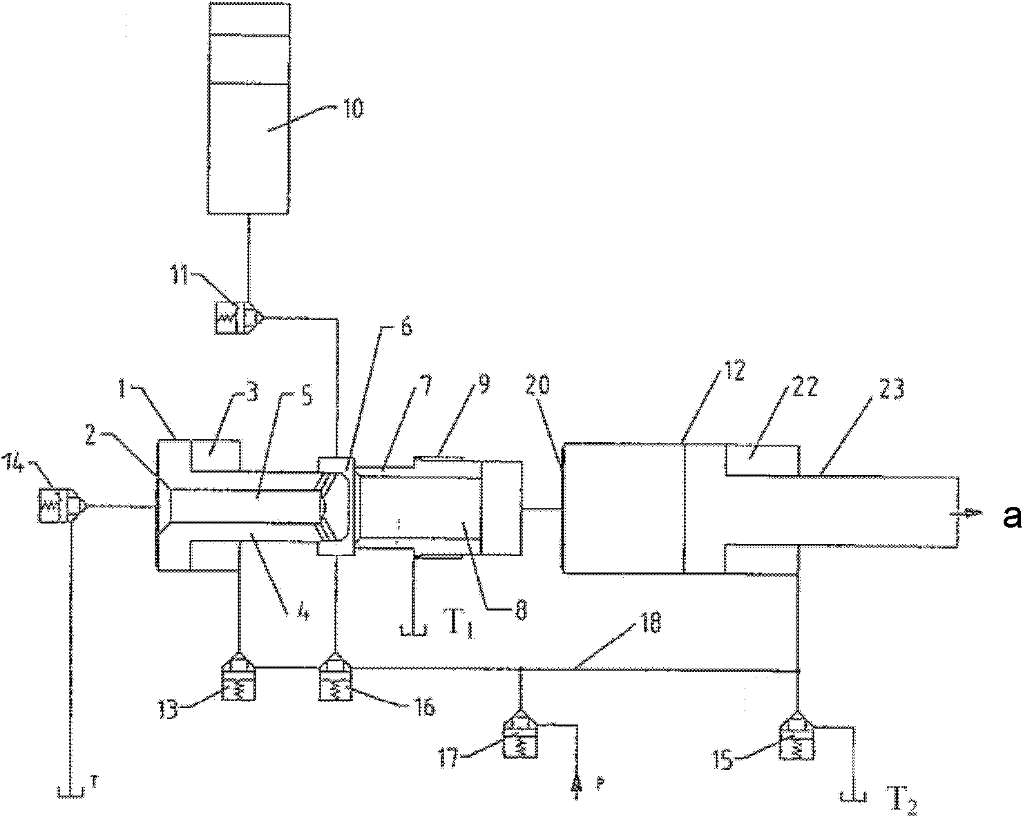 Pressure booster and diecasting arrangement