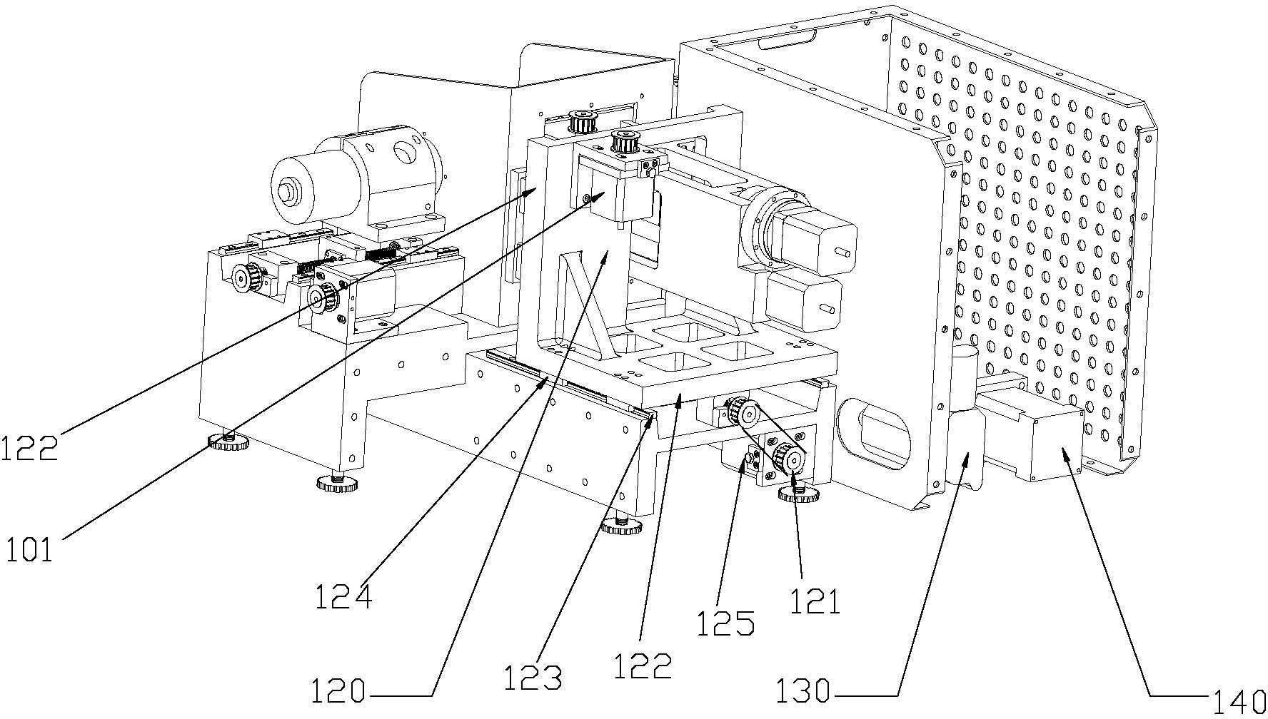 Micro double-spindle false tooth repair machine