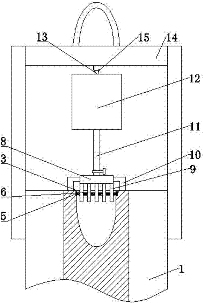 High-end casting uniform injection nucleating agent device