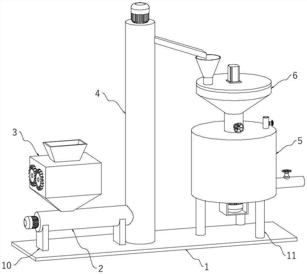 Biological fermentation feed processing equipment and method