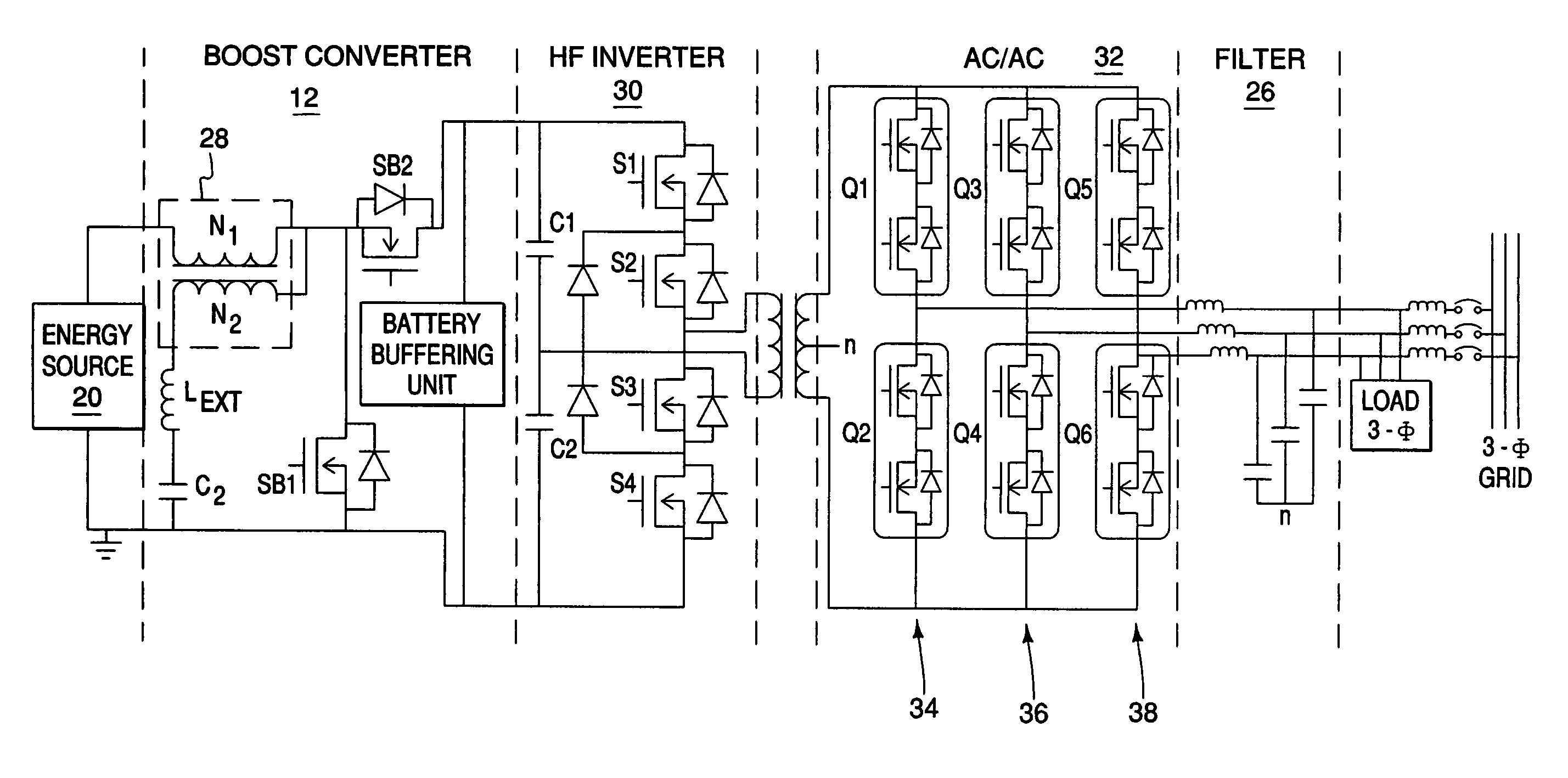 Power conditioning system for energy sources