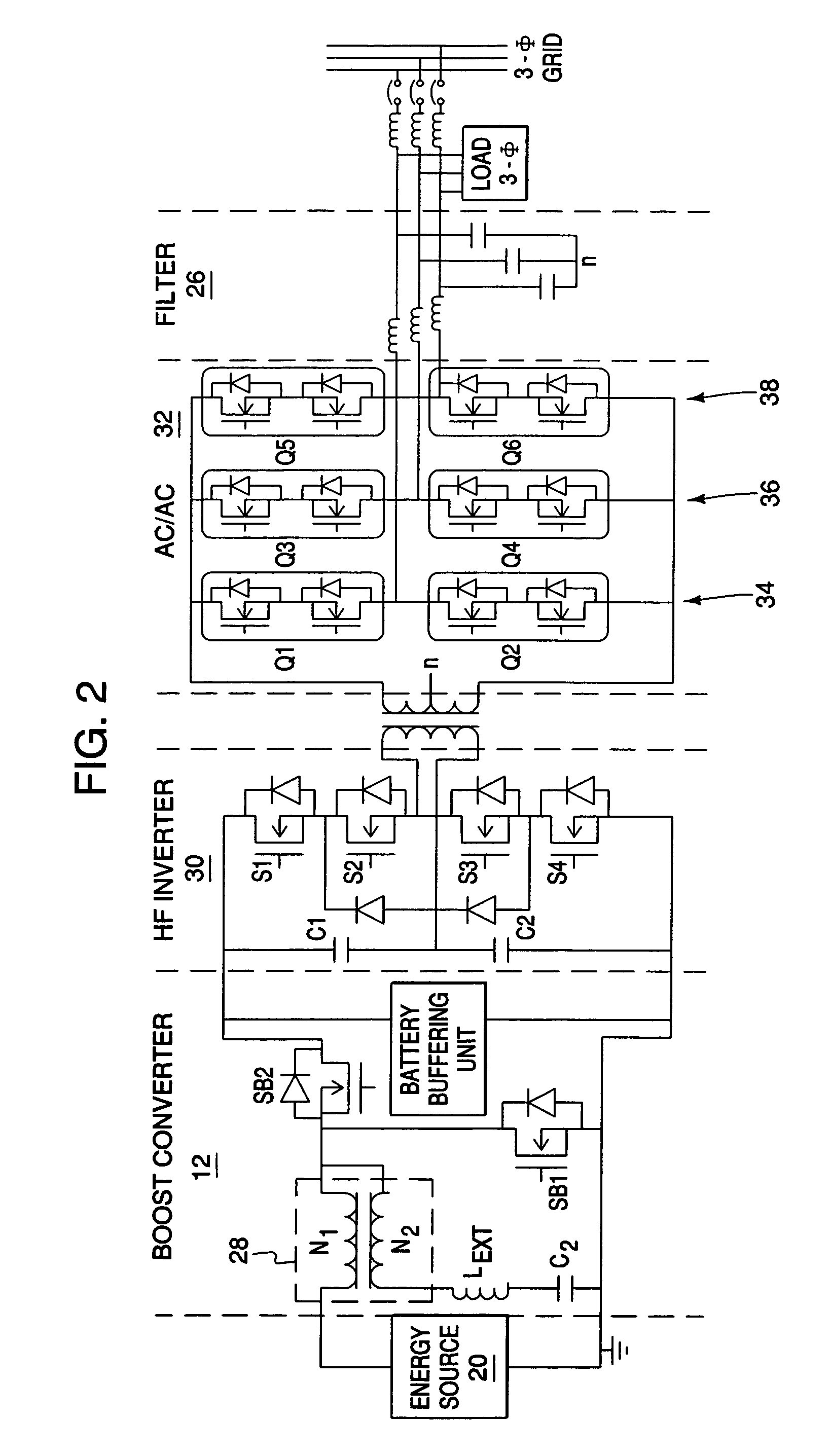 Power conditioning system for energy sources