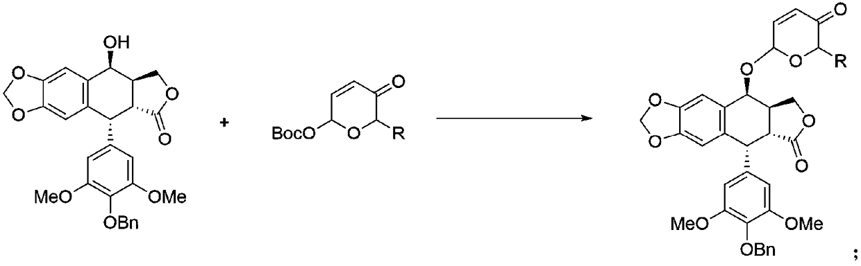 2,3,6-trideoxyglycosyl demethylepipodophyllotoxin compound as well as preparation method and application thereof