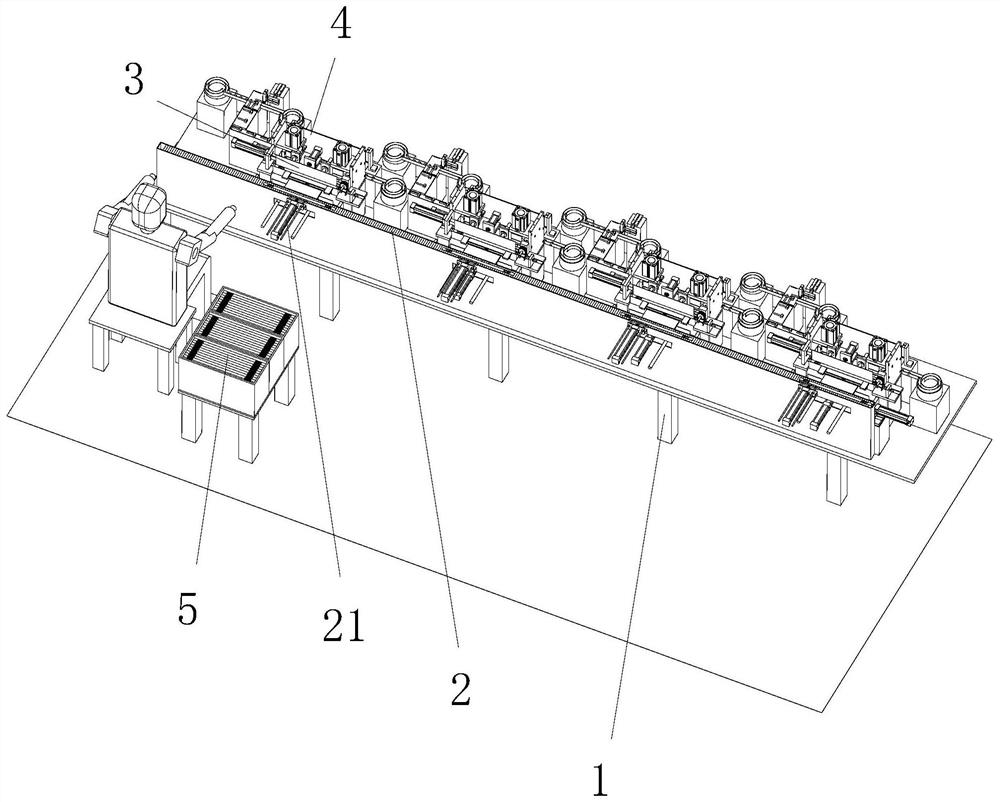 Automatic coiling and welding integrated machine