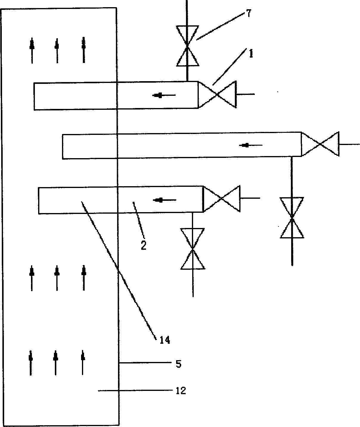 Inhalable particulates removing tower with non-motile finned tubes