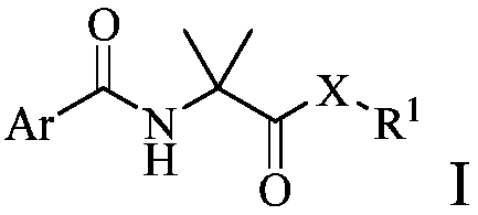 Arylamino isobutyryl derivative and application thereof