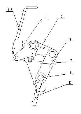 Fall-preventing device for ropes and round bars