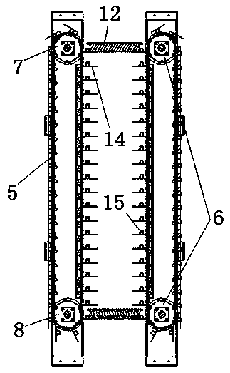 Two-stage boxed article storage and conveying method and device