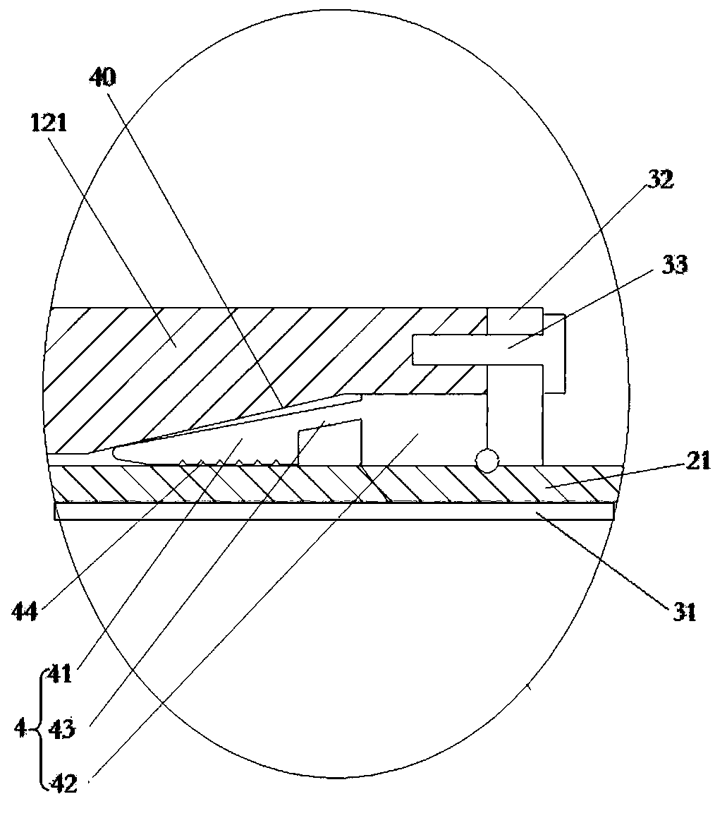 Composite pipe layering seal connector structure and preparing method thereof