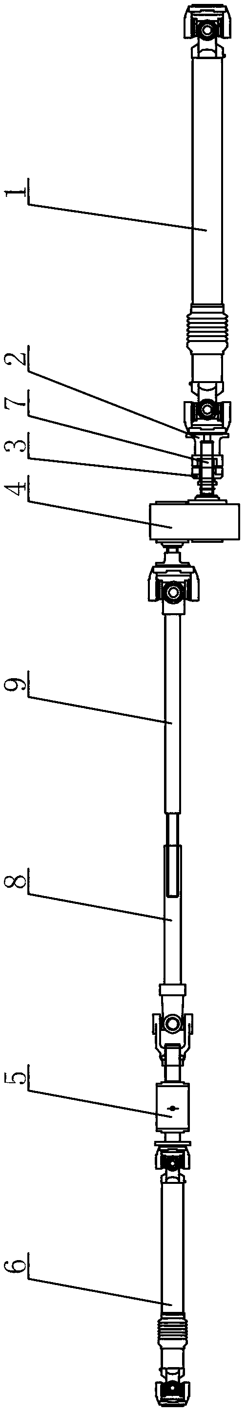 Trailer driving device for four-wheel drive tractor