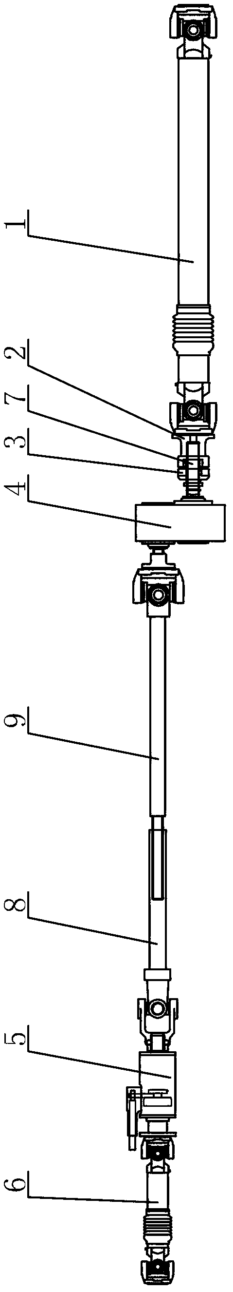 Trailer driving device for four-wheel drive tractor