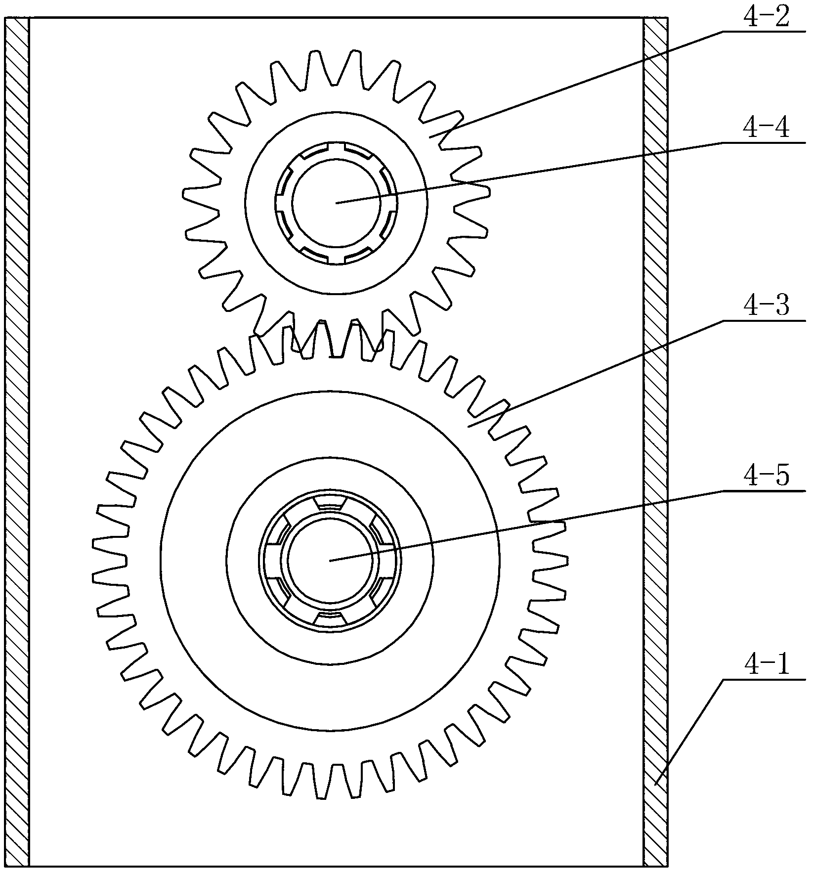 Trailer driving device for four-wheel drive tractor