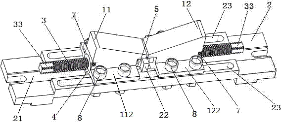 V-block tool allowing height adjustment for workpieces