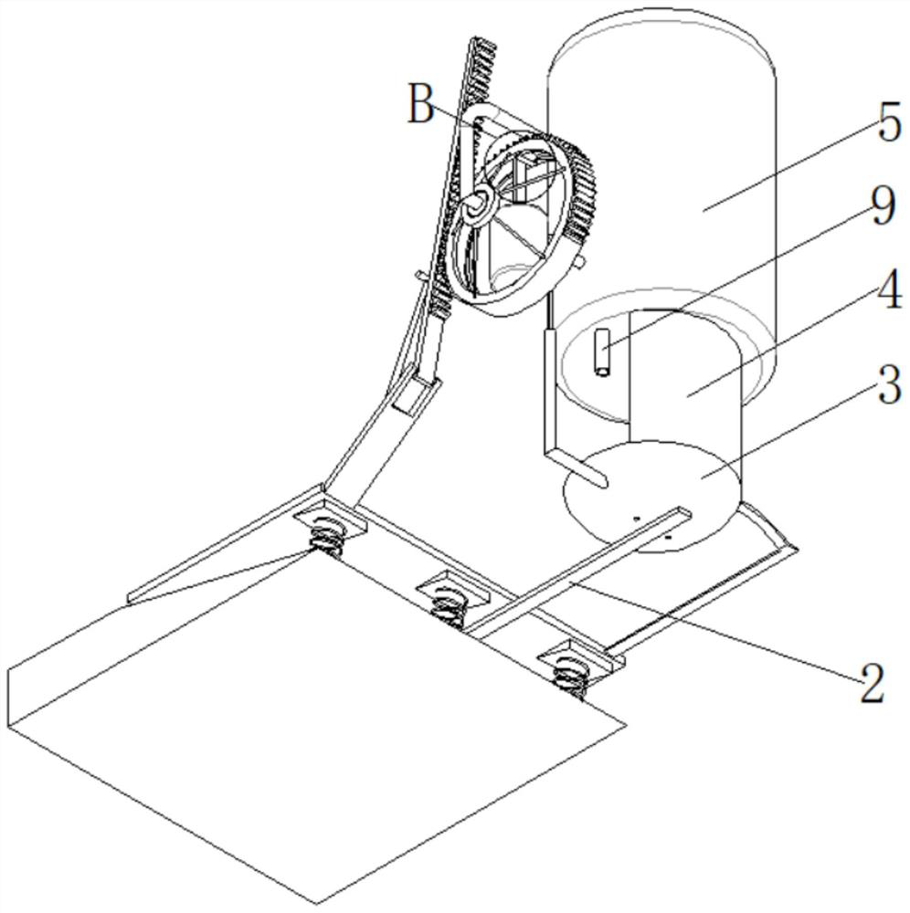 Quantitative water drinking device for cattle breeding