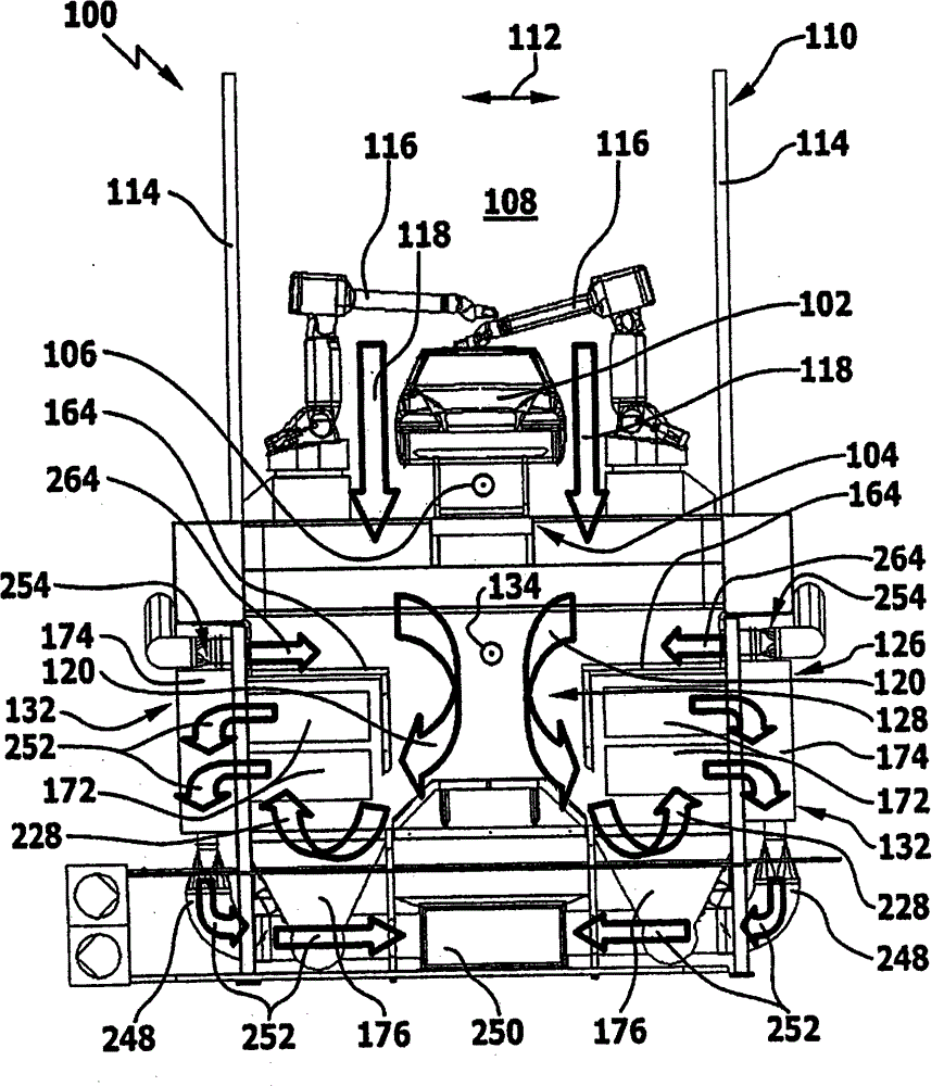 Device and method for separating wet paint overspray