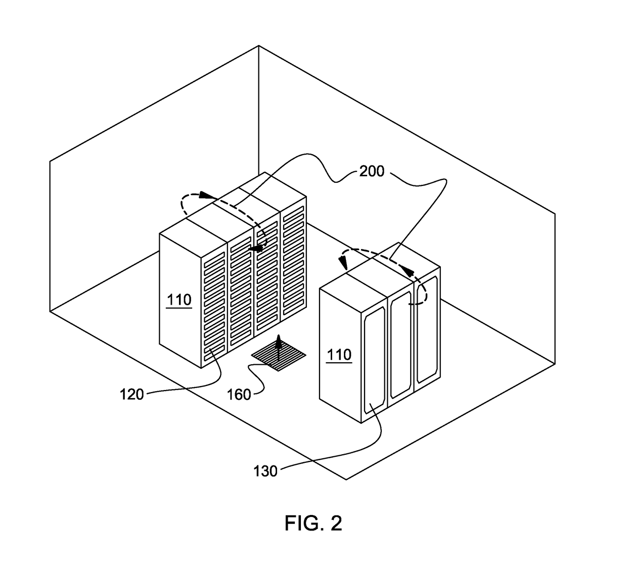 System and method for standby mode cooling of a liquid-cooled electronics rack