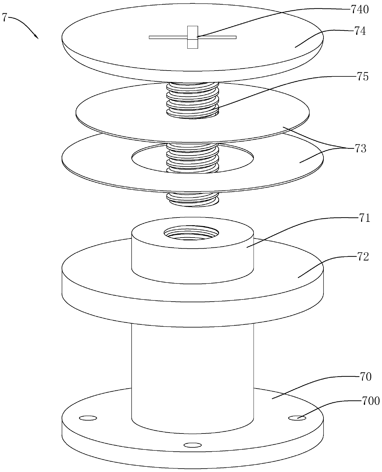 Curtain wall structure, curtain wall plate fixing device and curtain wall installation method