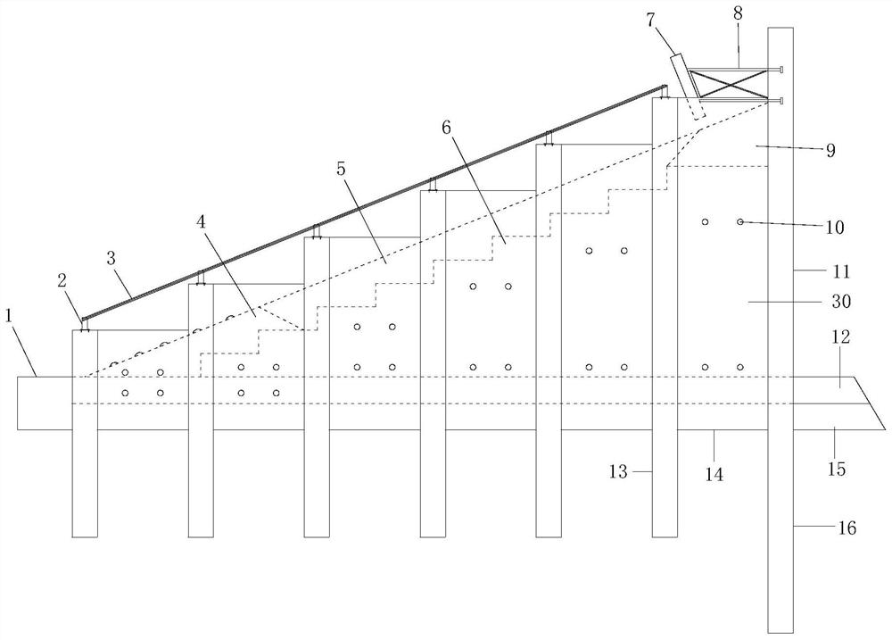 Construction method of foam concrete emergency lane