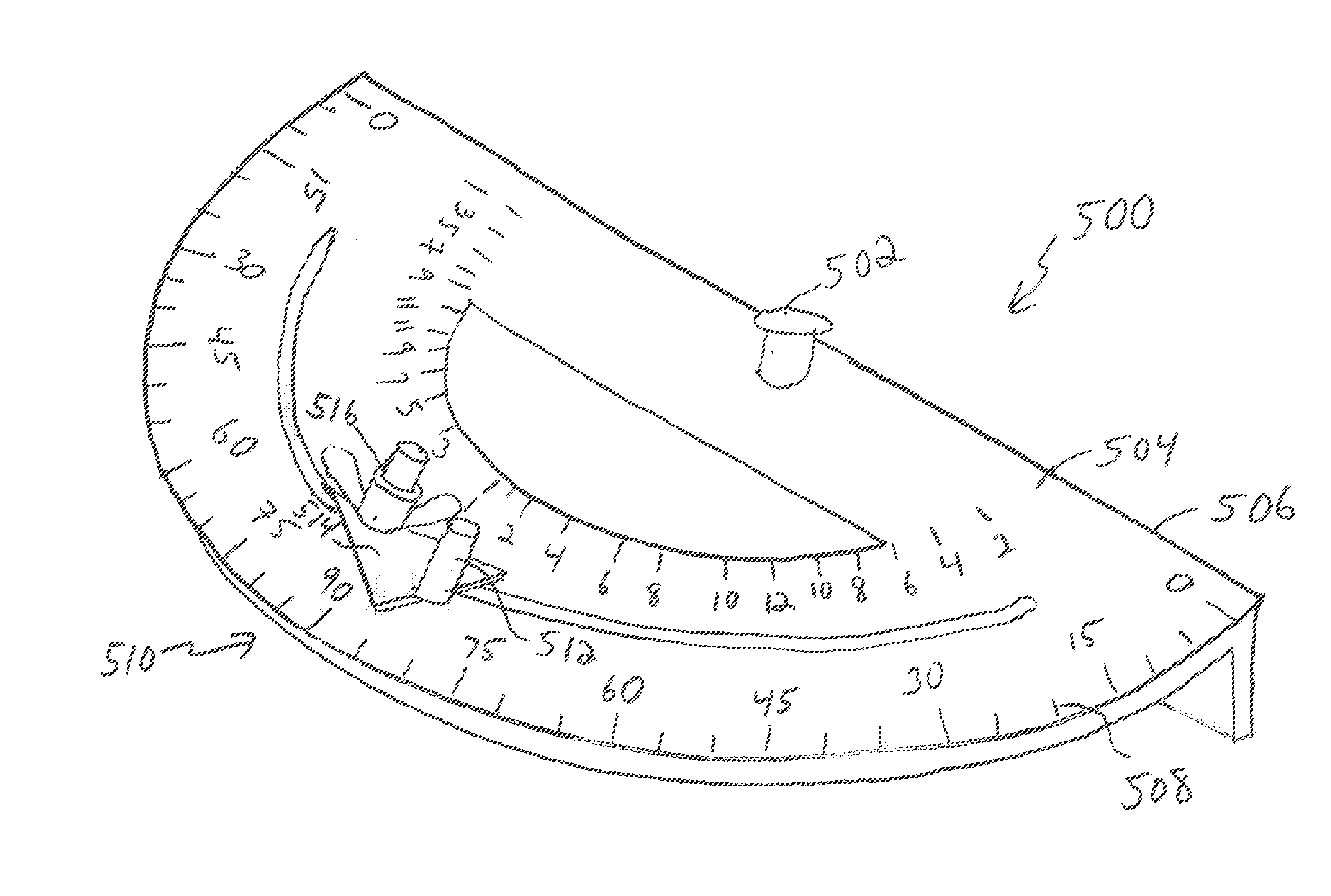 Construction layout tool with line guide