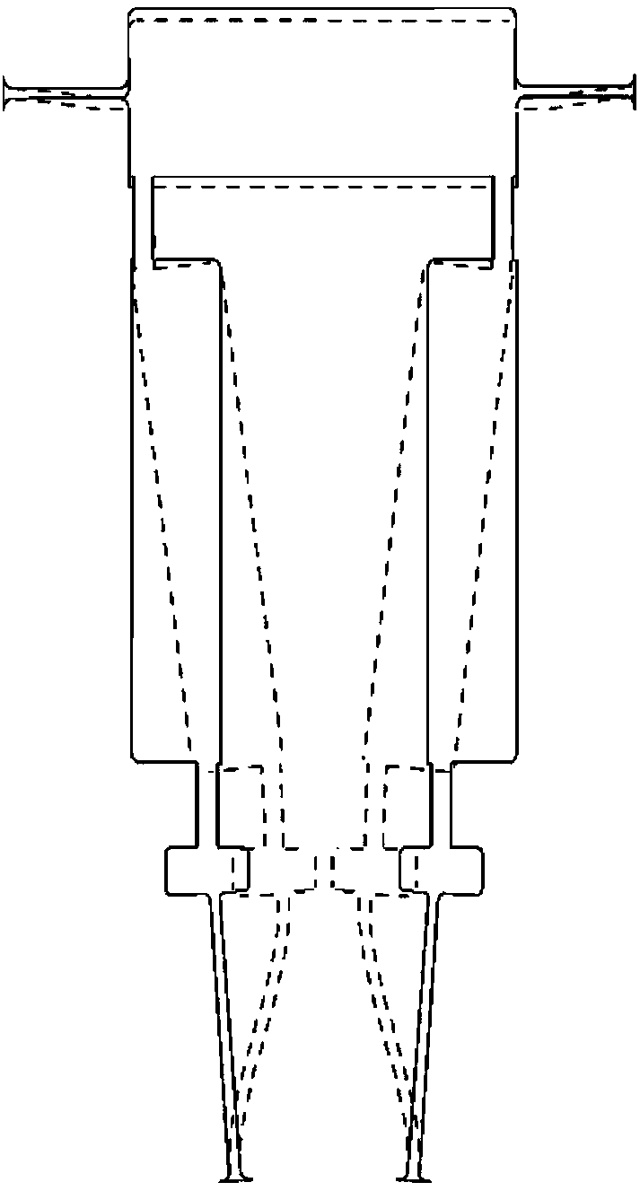 Compact type compliant orthogonal displacement amplifying mechanism with gain being increased with input force