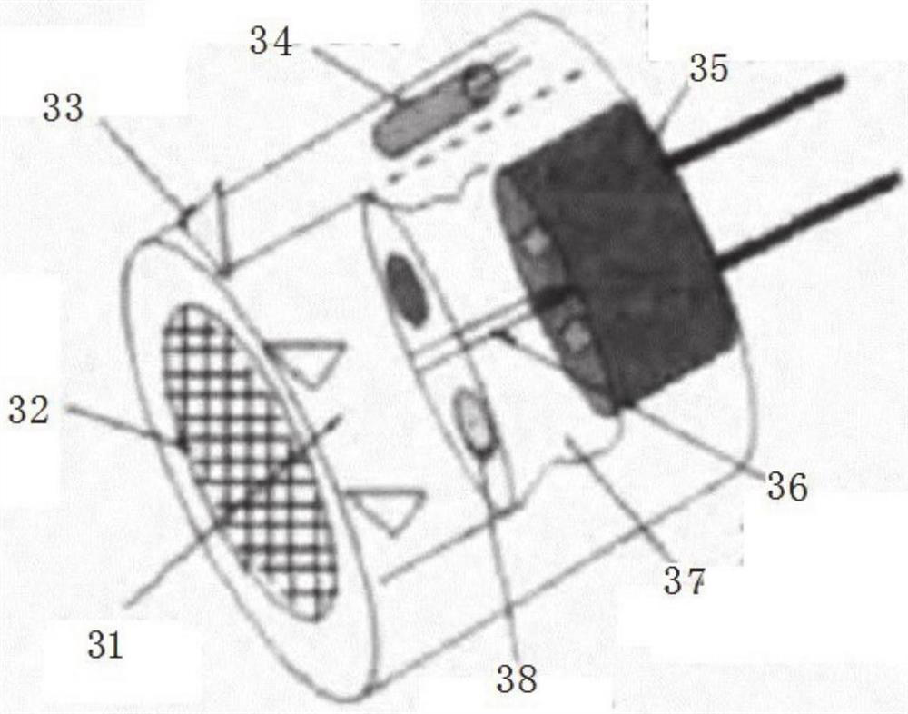 Guiding type artificial oropharynx channel sputum suction device and working method