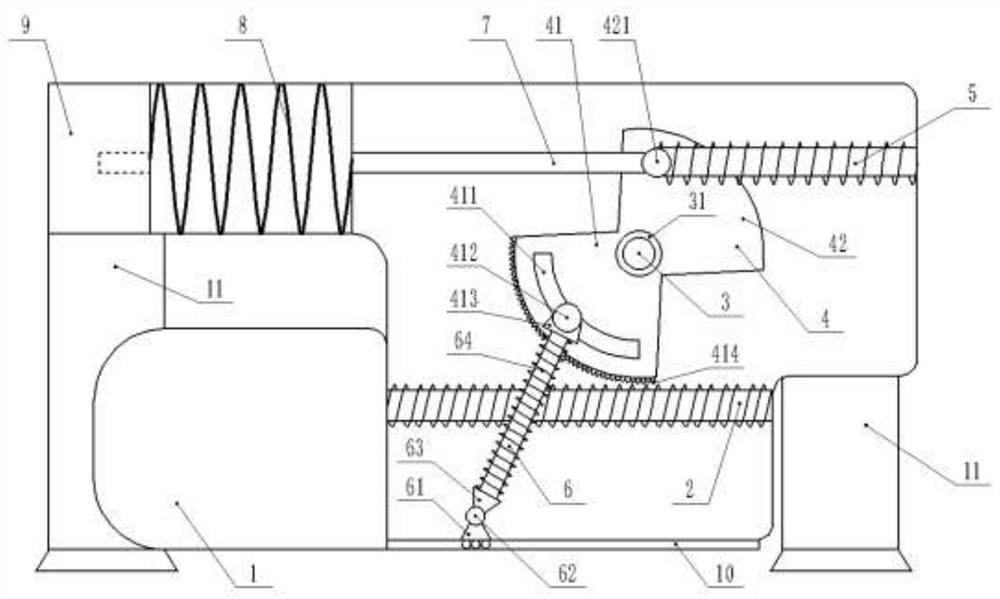 Worm-helical gear transmission mechanism in the form of double power-assisted mechanism fitting load characteristics