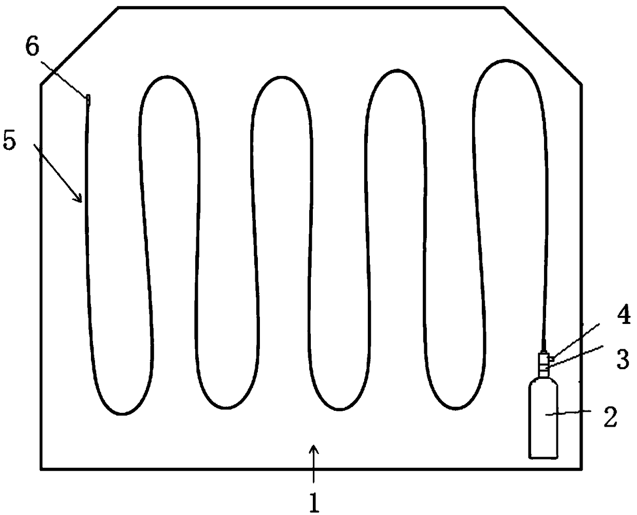 Passive type automobile fire automatic suppressing method and device