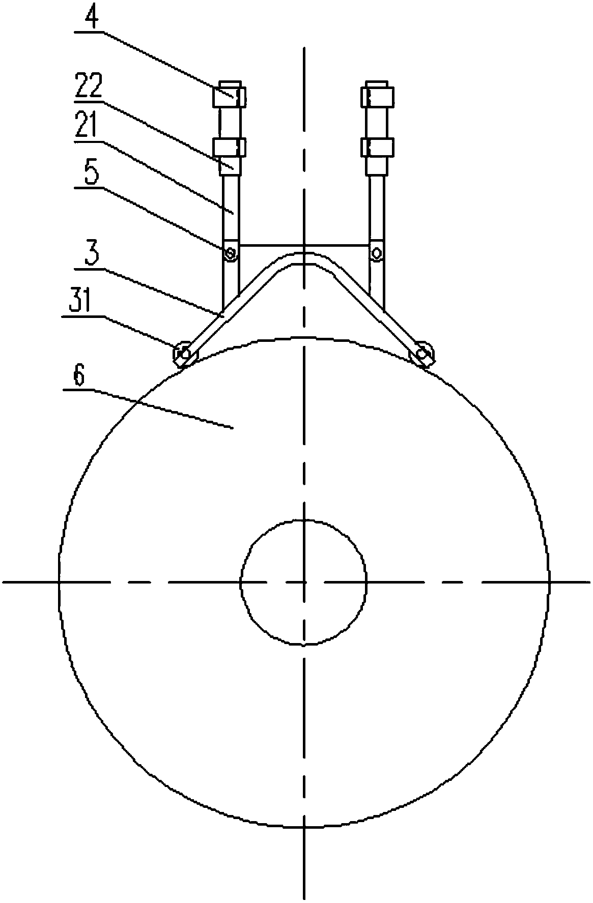 Steel coil clamp rolled core positioning device and centering positioning method