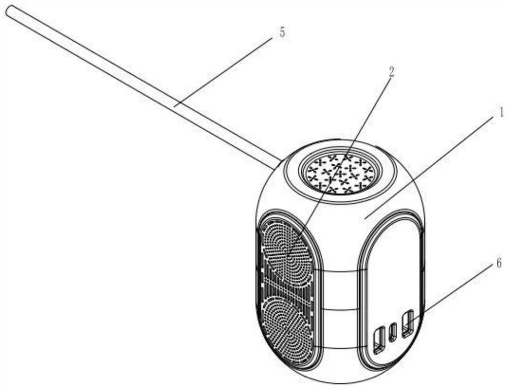 Socket with sound equipment