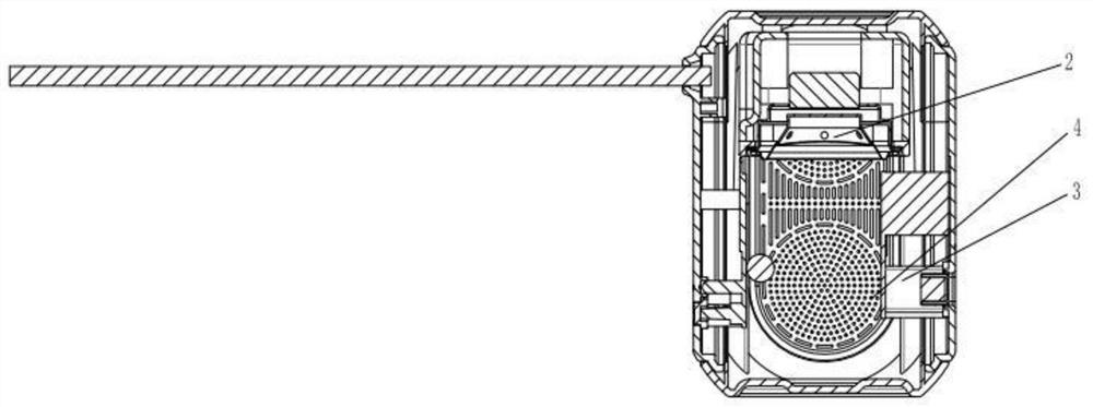 Socket with sound equipment