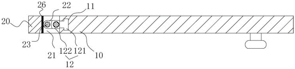 A door body structure with movable hooks using simple connectors