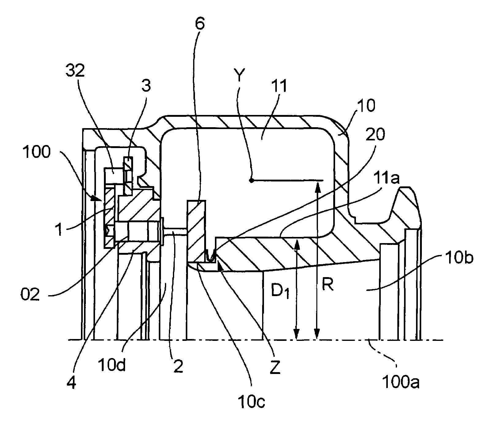 Structure of scroll of variable-throat exhaust turbocharger and method for manufacturing the turbocharger