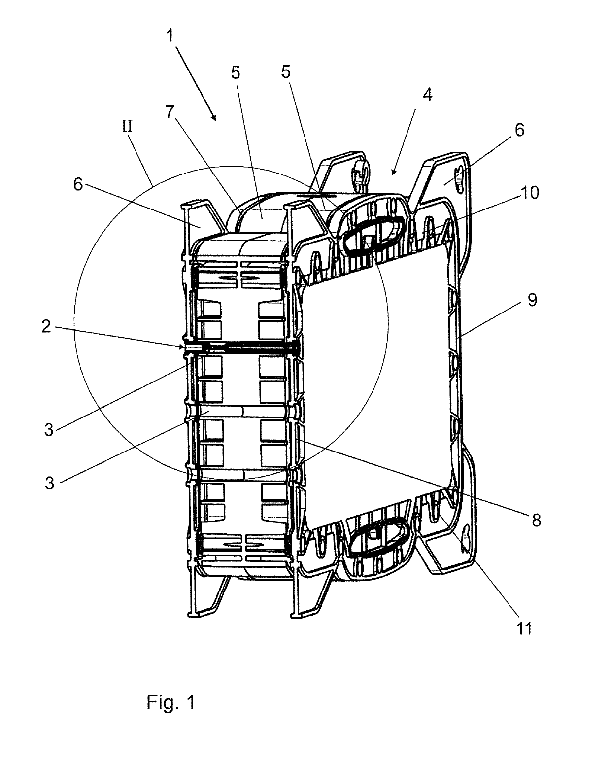 Connecting system for filter cassettes