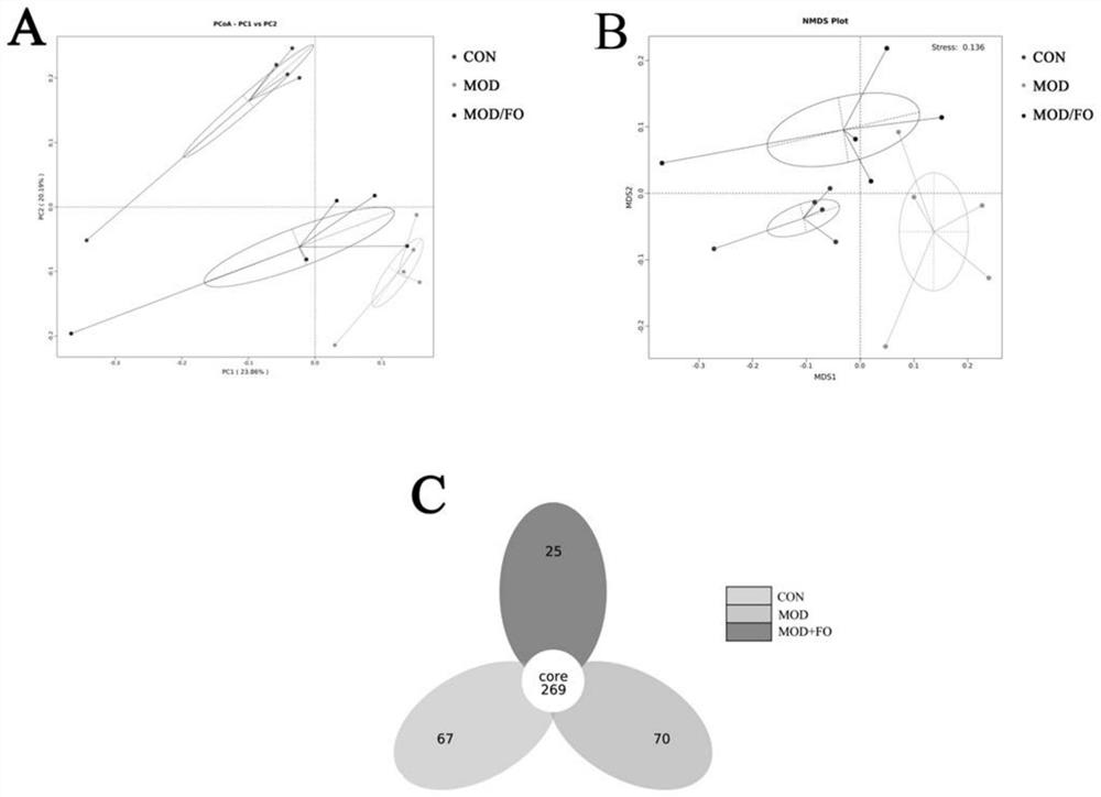 Application of linseed oil in preparation of medicine for improving atherosclerosis intestinal flora