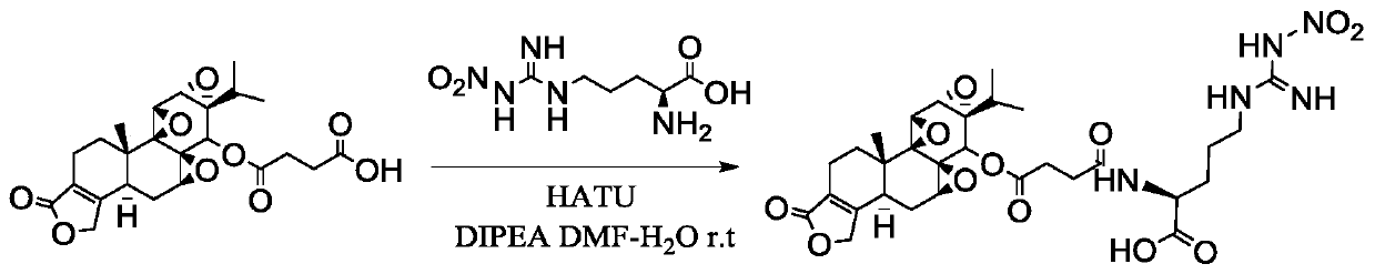 Triptolide targeting prodrug and its preparation method and application