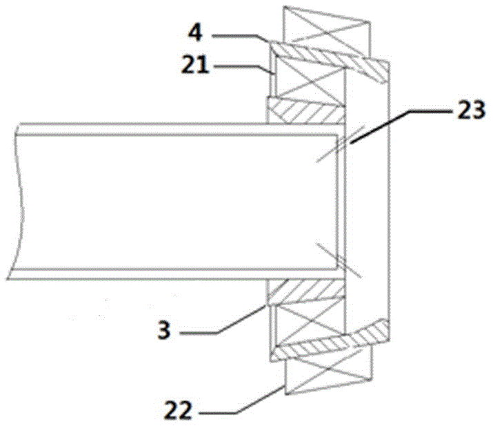 Ground gas turbine single-tube combustion chamber adopting axial gas inflow