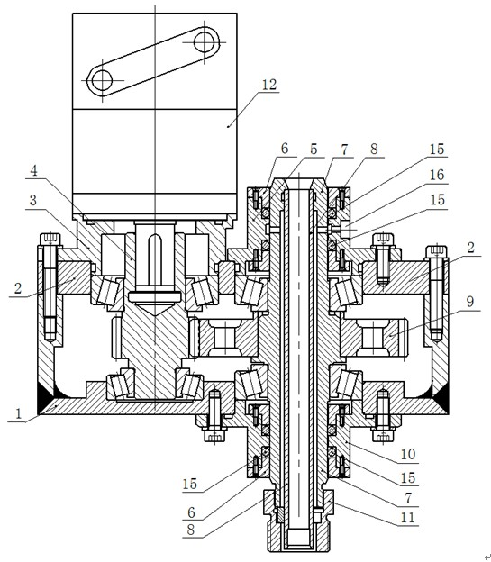 Double-wall spindle power head for core drill