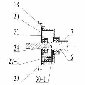 Same-speed air cavity rolling type bunch planting device