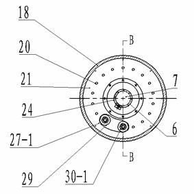 Same-speed air cavity rolling type bunch planting device