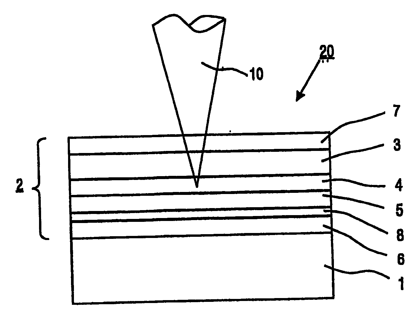 Rewritable optical data storage medium