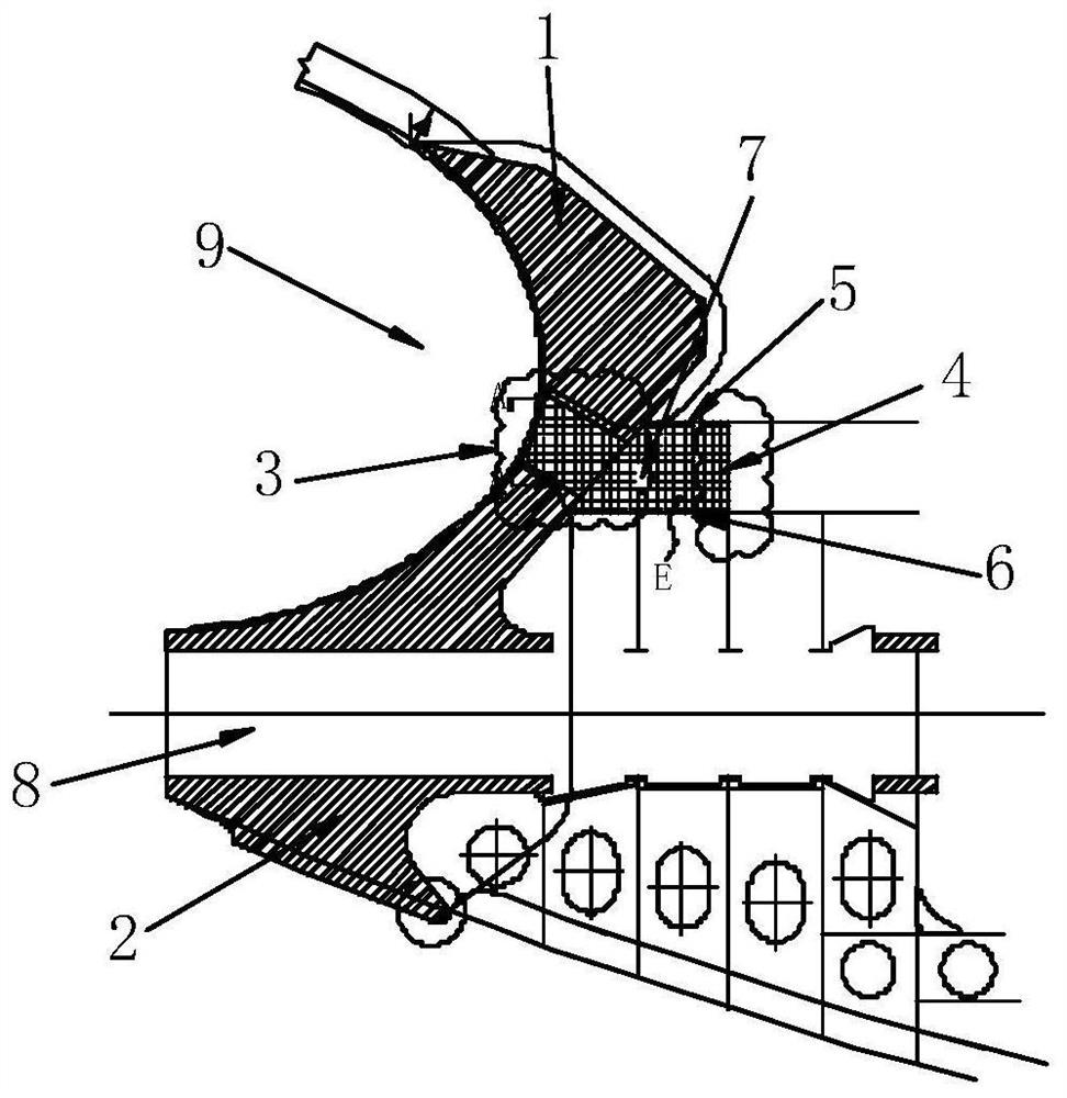 A manufacturing method of a large-scale stern casting structure of a ship