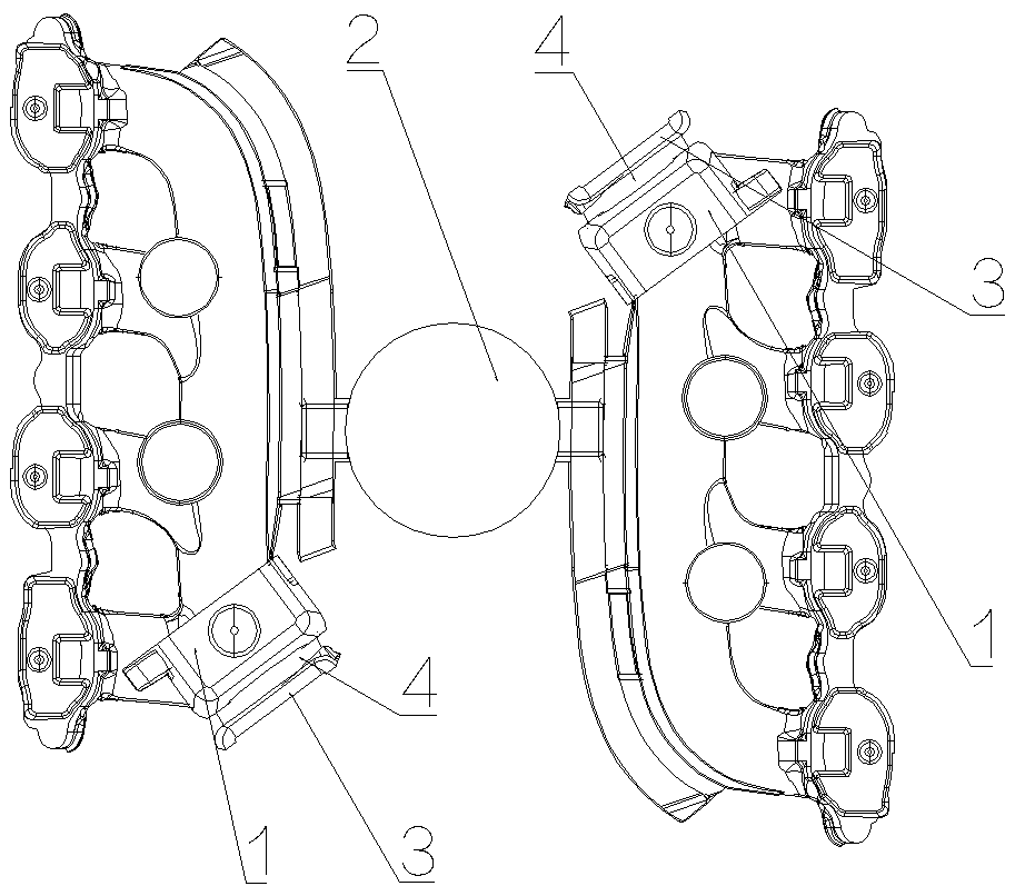 Casting mold for increasing mold thickness