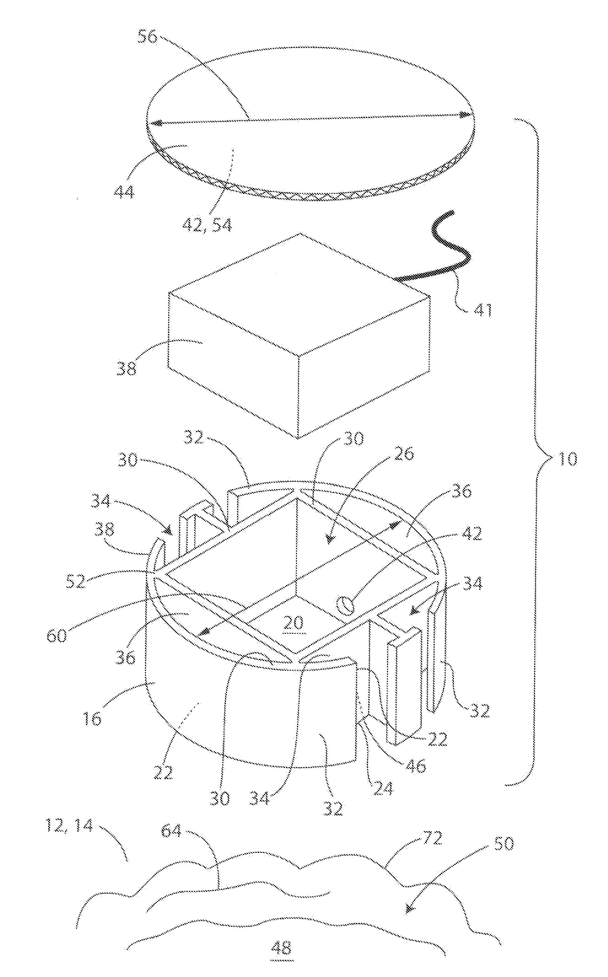 Sensor housing assembly facilitating sensor installation, replacement, recovery and reuse