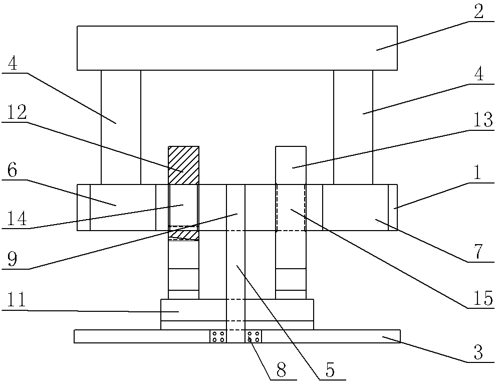 Weld holder of mast oil cylinder installation base of forklift