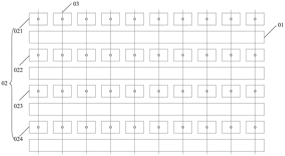 An embedded touch screen and display device