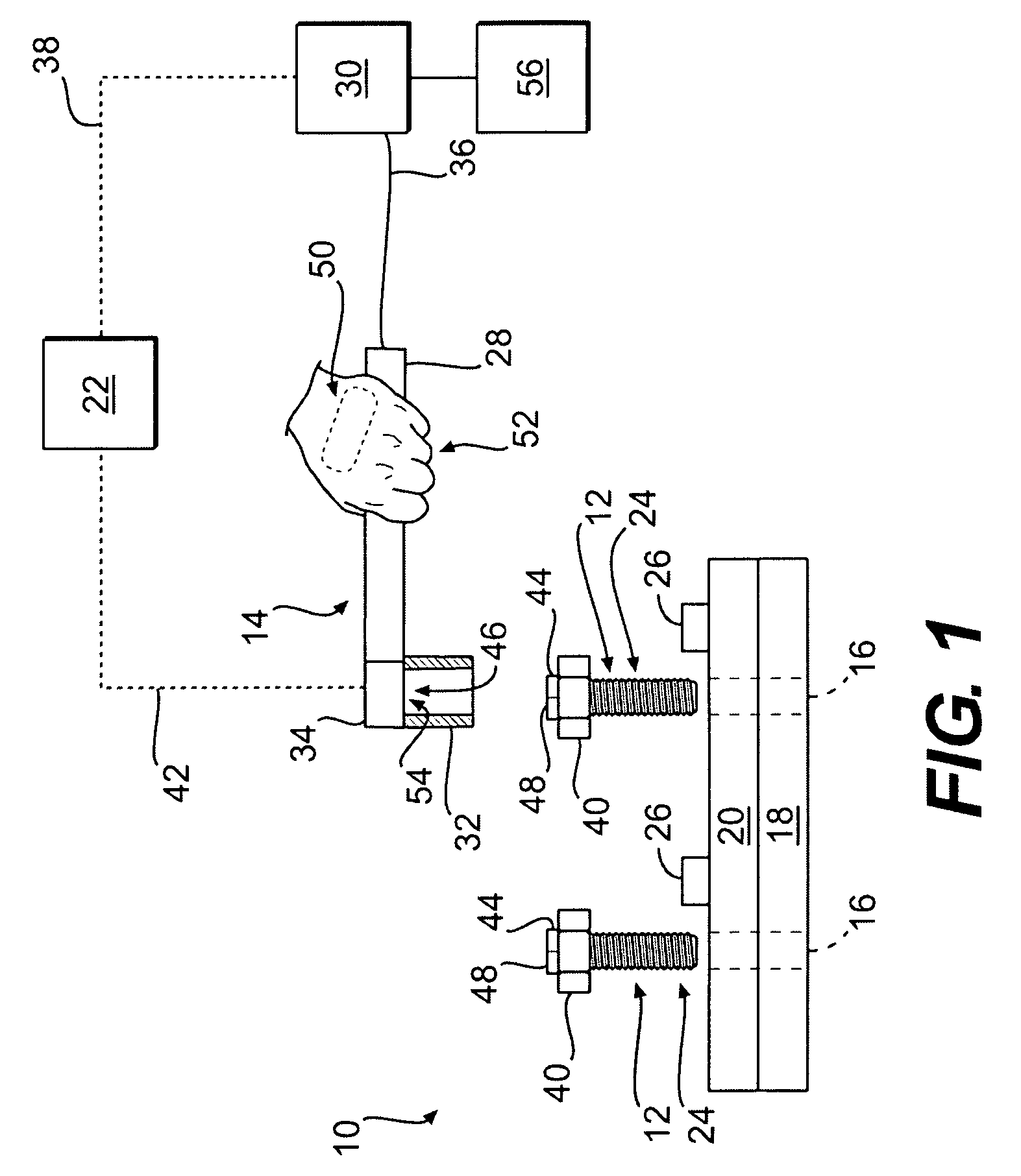 Fastener tightening system utilizing identification technology