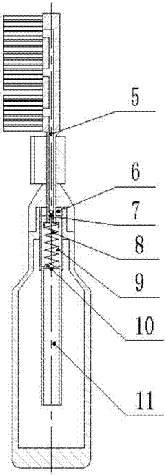 Press-type lazybones toothbrush