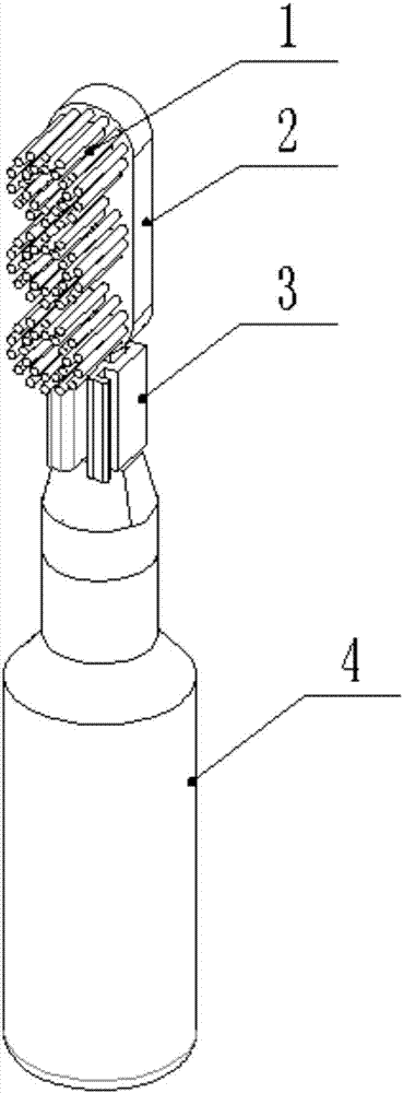 Press-type lazybones toothbrush