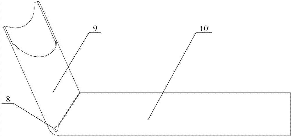 Square tube bending method and fabricated bent square tube