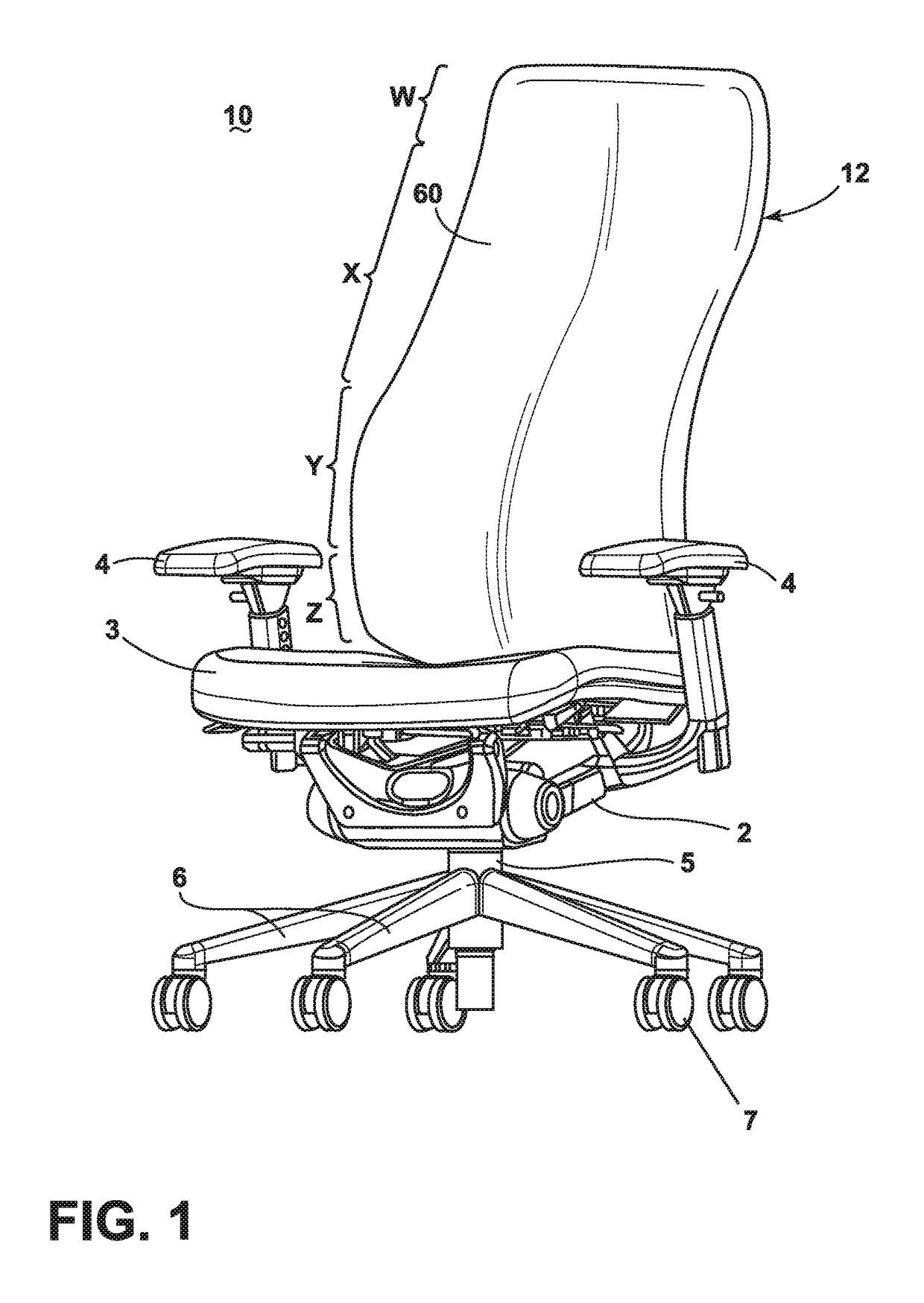 Back support for a chair